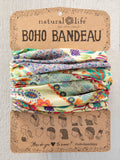 Full Boho Bandeau® Headband - Mandala Patchwork Cream