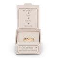 Birthstone Signet Gold Ring -January/Garnet