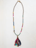 Boho Beaded Tassel Necklace