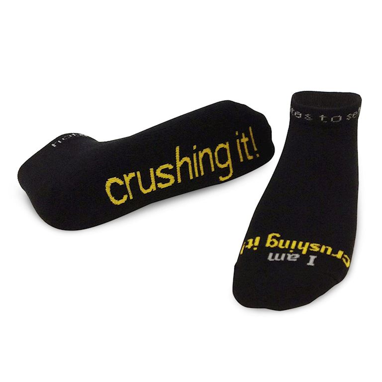 I Am Crushing It Socks