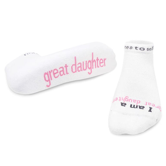 I Am A Great Daughter Socks