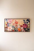Framed Wild Flowers Painting