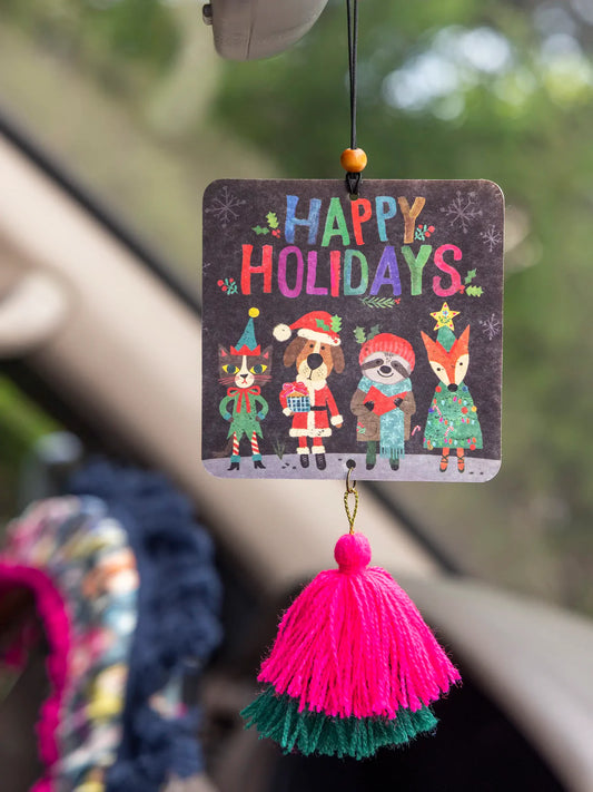 Car Air Freshener - Happy Holidays