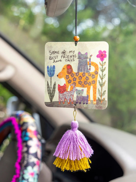 Car Air Freshener - Best Friends Have Tails