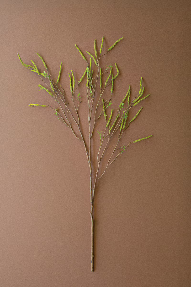 Artificial Green Willow Flowers Spray