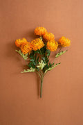 Artificial Orange Pincushion Protea