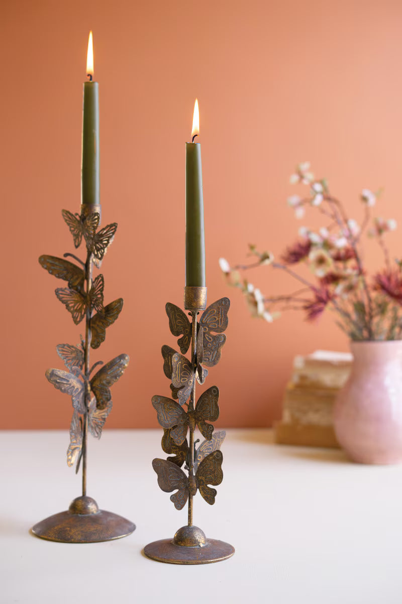 Butterfly Taper Candle Holders