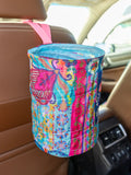 Pop Up Car Trash Bin - Floral Patchwork