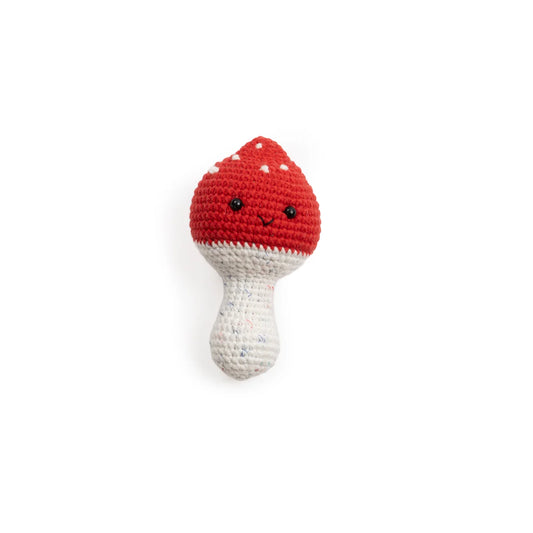 Crochet Mushroom Rattle