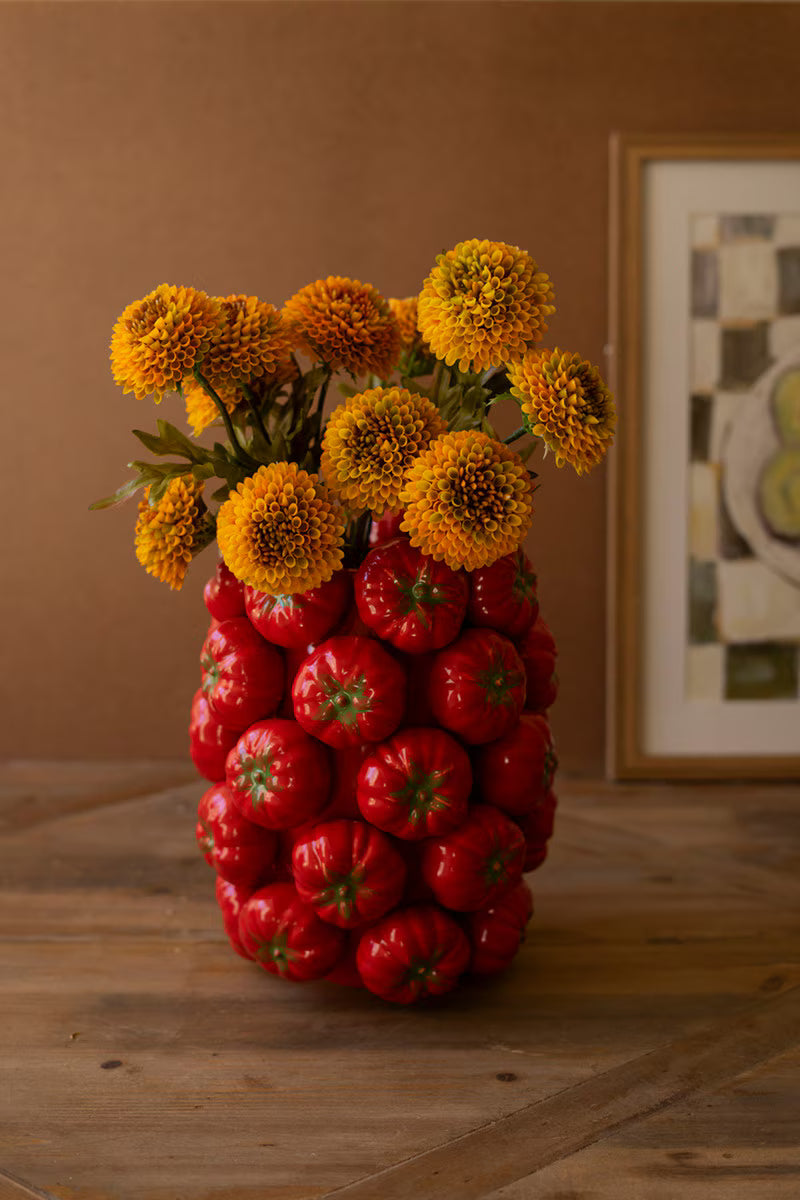 Ceramic Tomatoes Vase