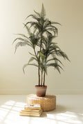 Artificial Whispy Palm in Faux Terracotta Pot