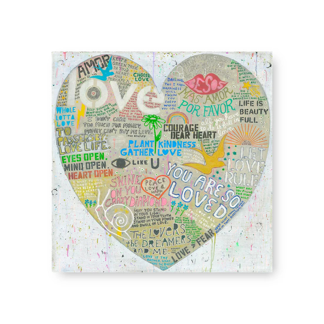 Choose Love Art Tile Collection - White