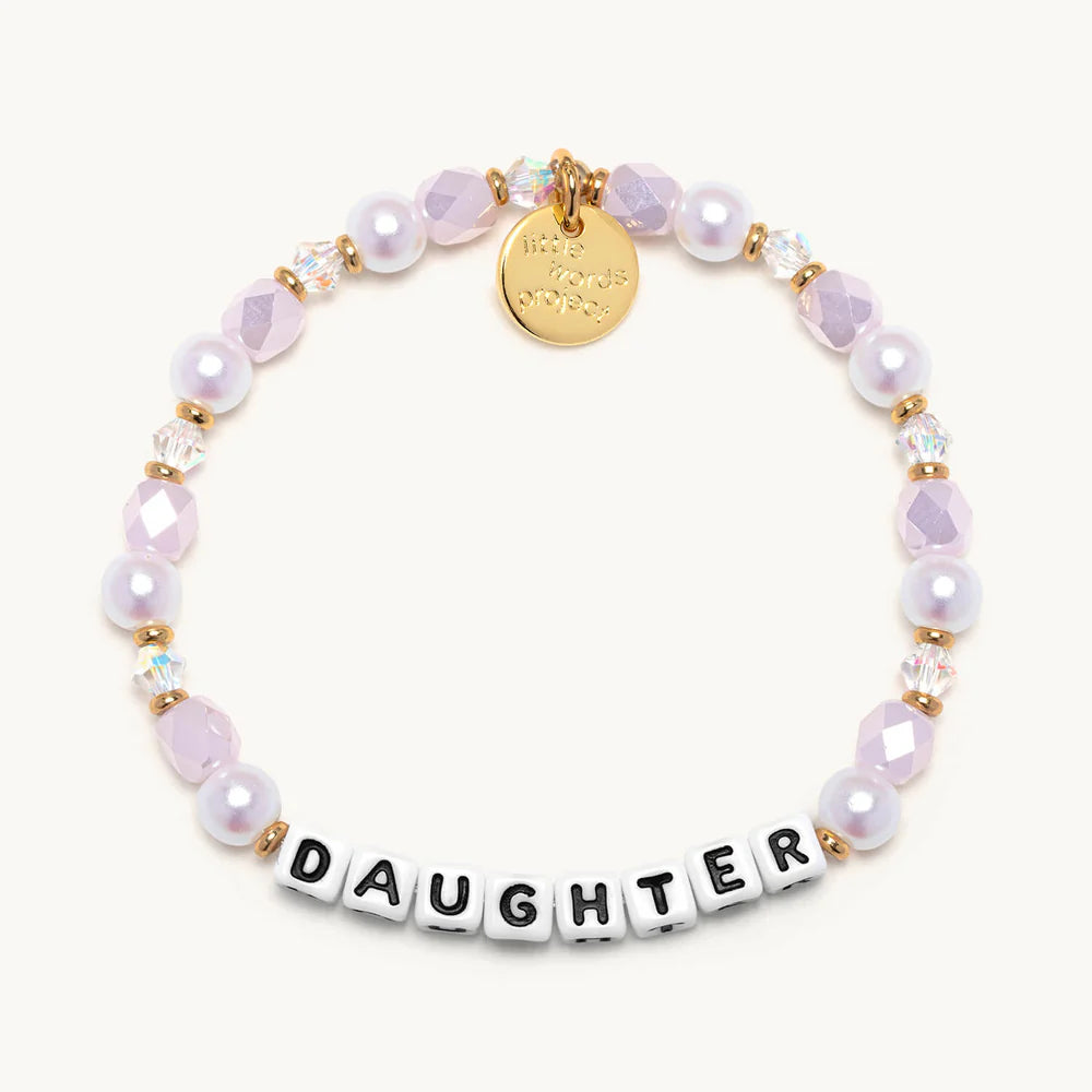 Little Words Project Bracelet- "Daughter" Blush Elegance