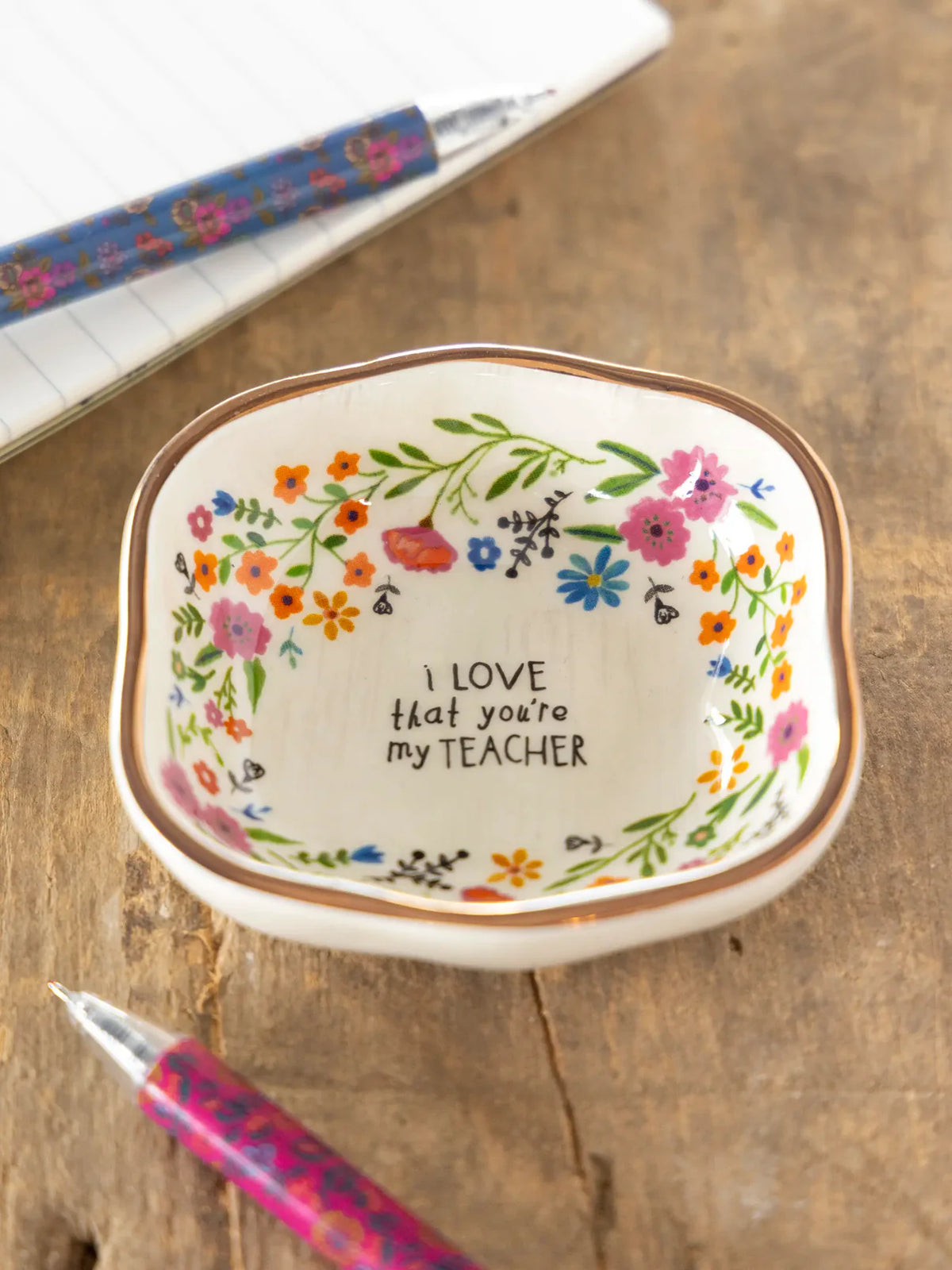 Antiqued Trinket Bowl - Teacher