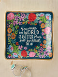 Artsy Ceramic Trinket Dish - World Better