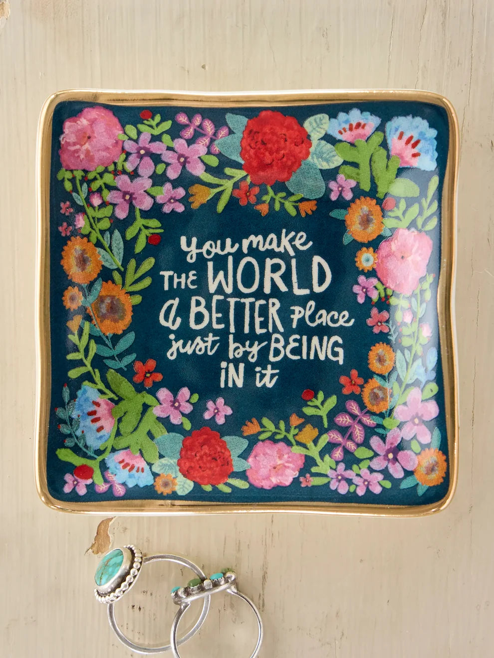 Artsy Ceramic Trinket Dish - World Better