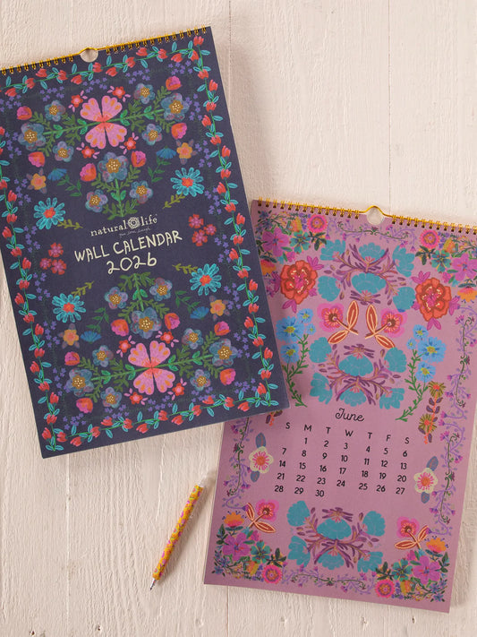 2026 Calendar - Navy Floral