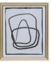 Wood Framed Glass Wall Decor