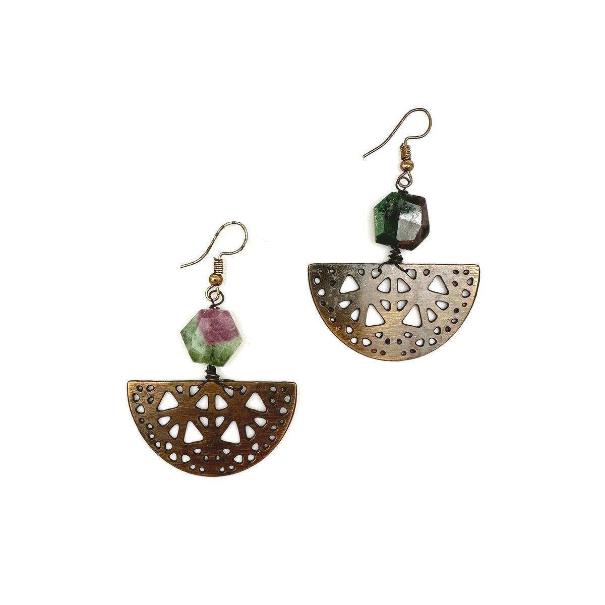 Banjara Ruby Zoisite Earrings