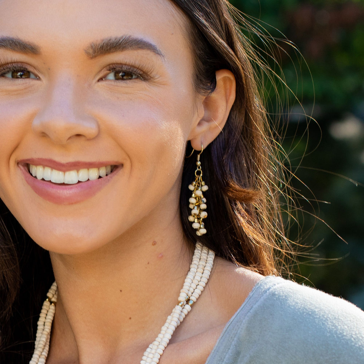 Sachi Chromatic Dangle Earrings, Multiple Colors