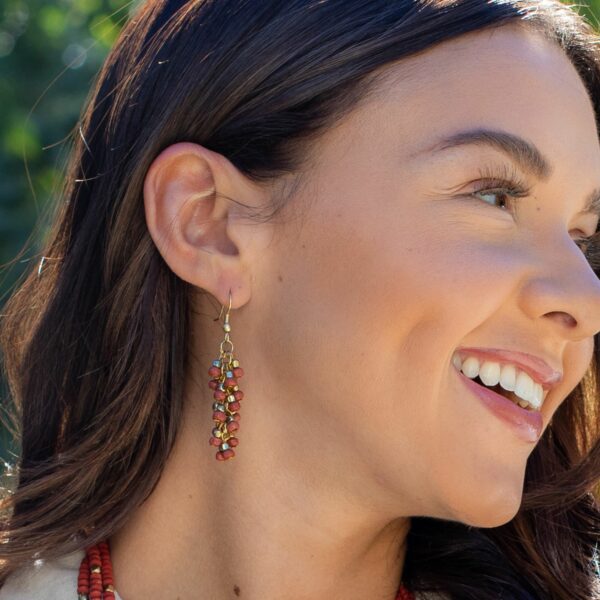 Sachi Chromatic Dangle Earrings, Multiple Colors
