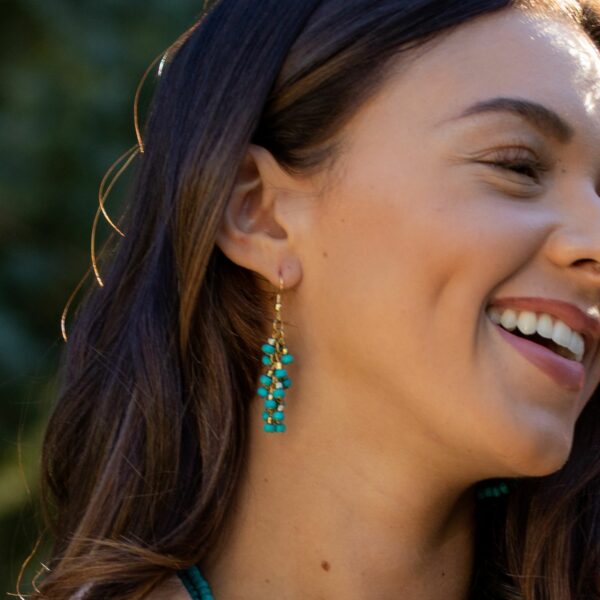 Sachi Chromatic Dangle Earrings, Multiple Colors