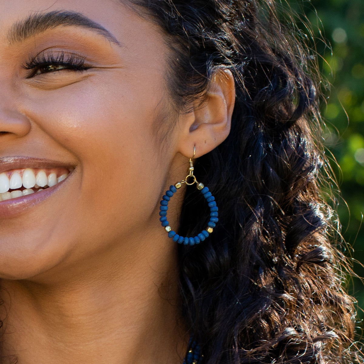 Sachi Chromatic Hoop Earrings, Multiple Colors