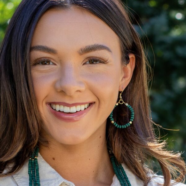 Sachi Chromatic Hoop Earrings, Multiple Colors
