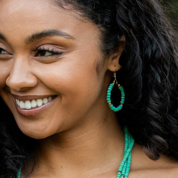 Sachi Chromatic Hoop Earrings, Multiple Colors