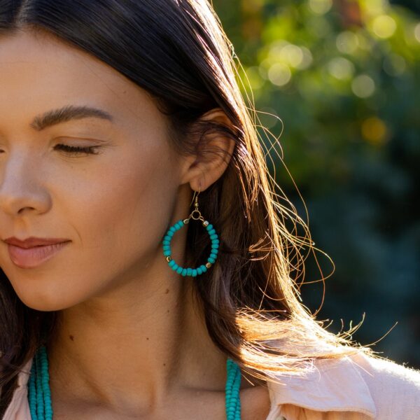 Sachi Chromatic Hoop Earrings, Multiple Colors