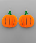 Acrylic Pumpkin Earrings