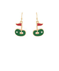 Golf Enamel Drop Earrings