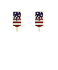 USA Flag Ice Cream Earrings