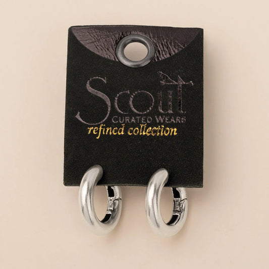 Refined Earring Collection - Stellar Hoop/Sterling Silver