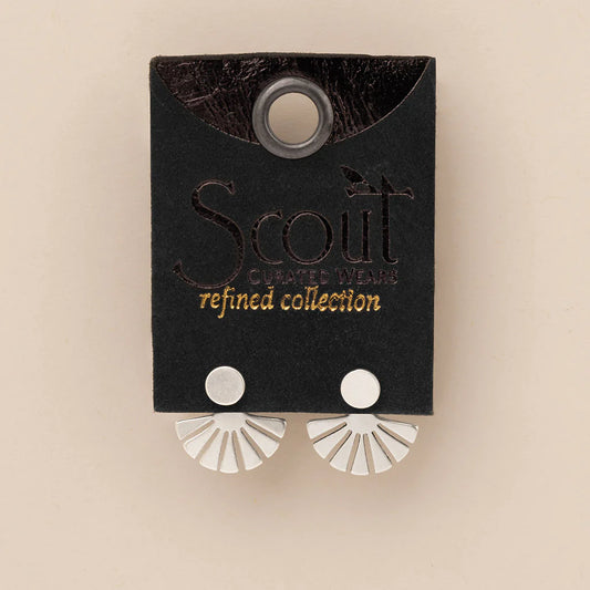 Refined Earring Collection - Sunburst Ear Jacket/Sterling Silver