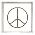 Peace Sign Framed Canvas Art