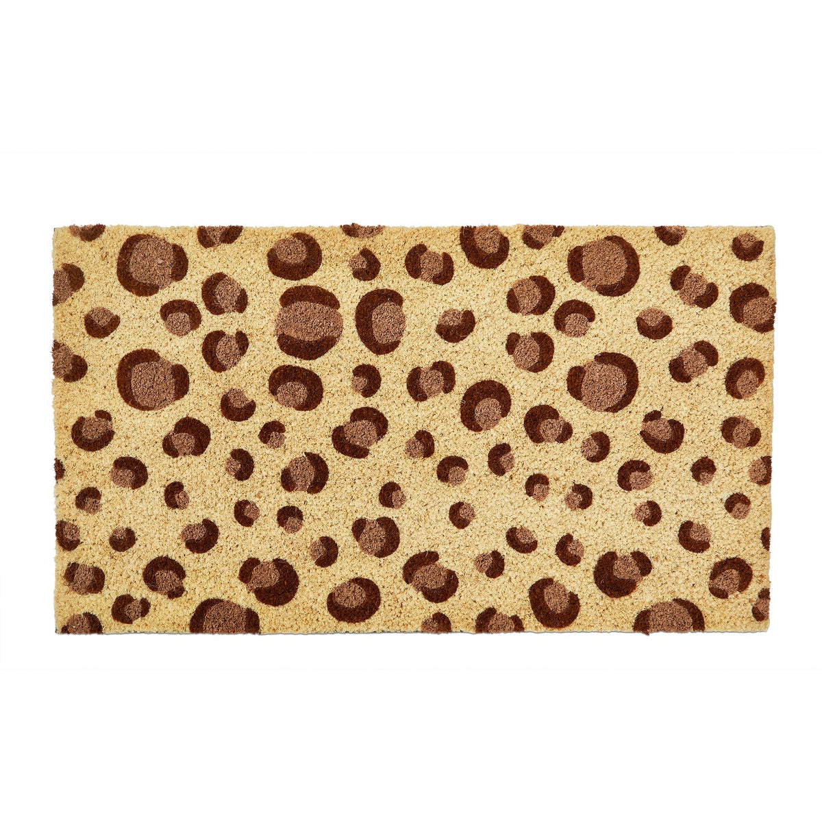 Leopard Print Non-Slip Coir Mat