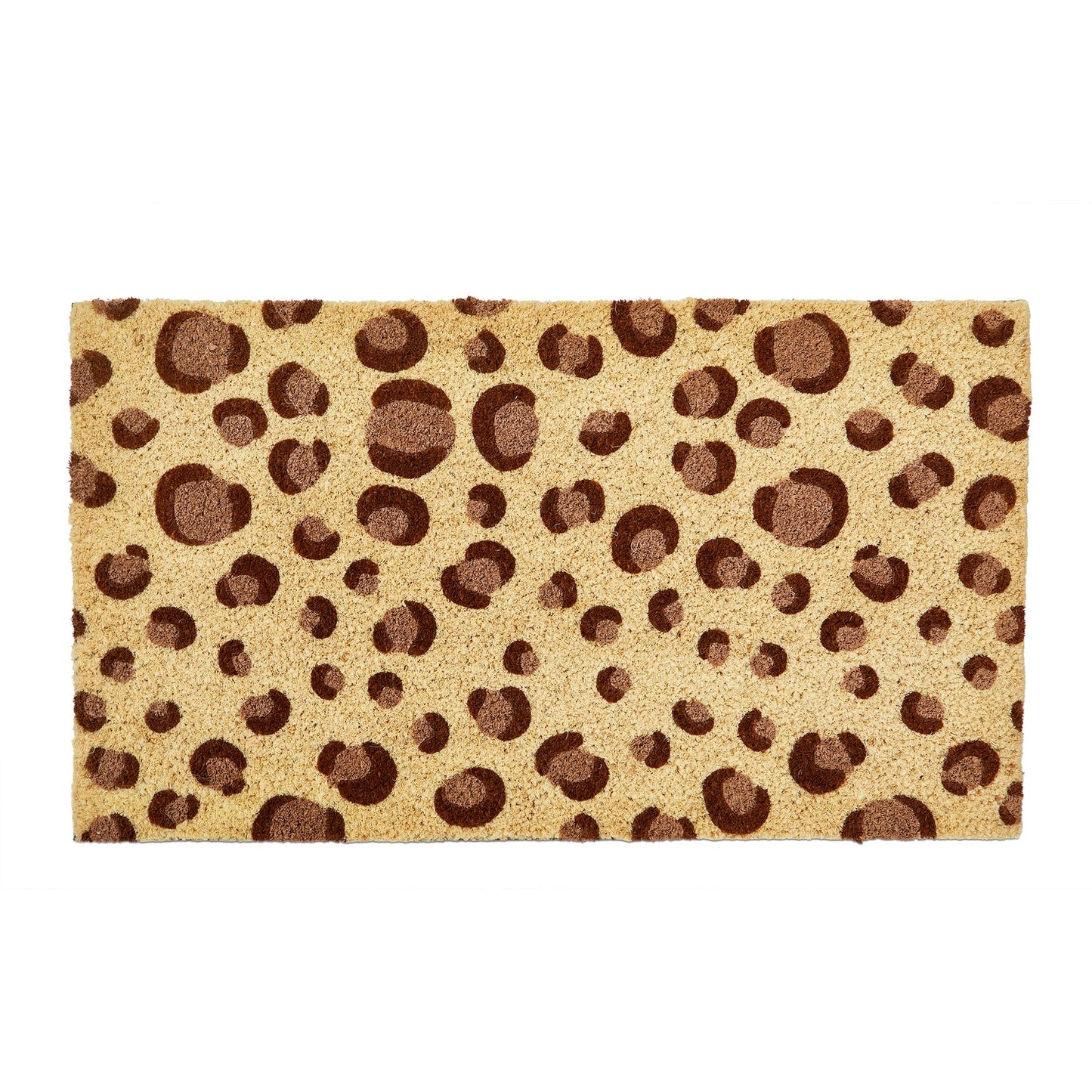 Leopard Print Non-Slip Coir Mat