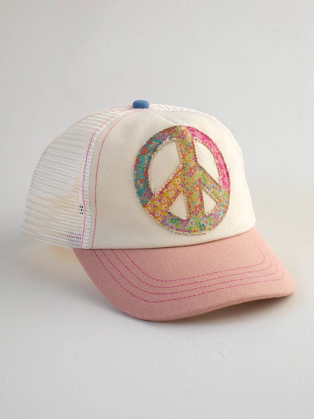 Peace Sign Canvas Trucker Hat