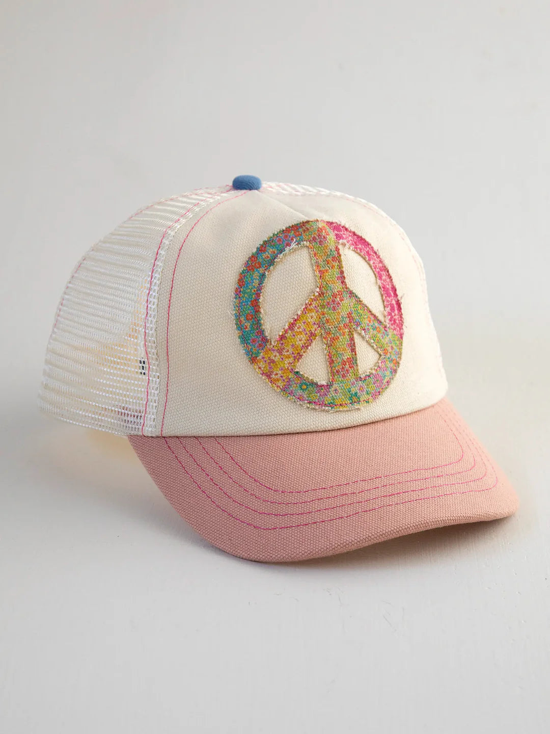 Peace Sign Canvas Trucker Hat
