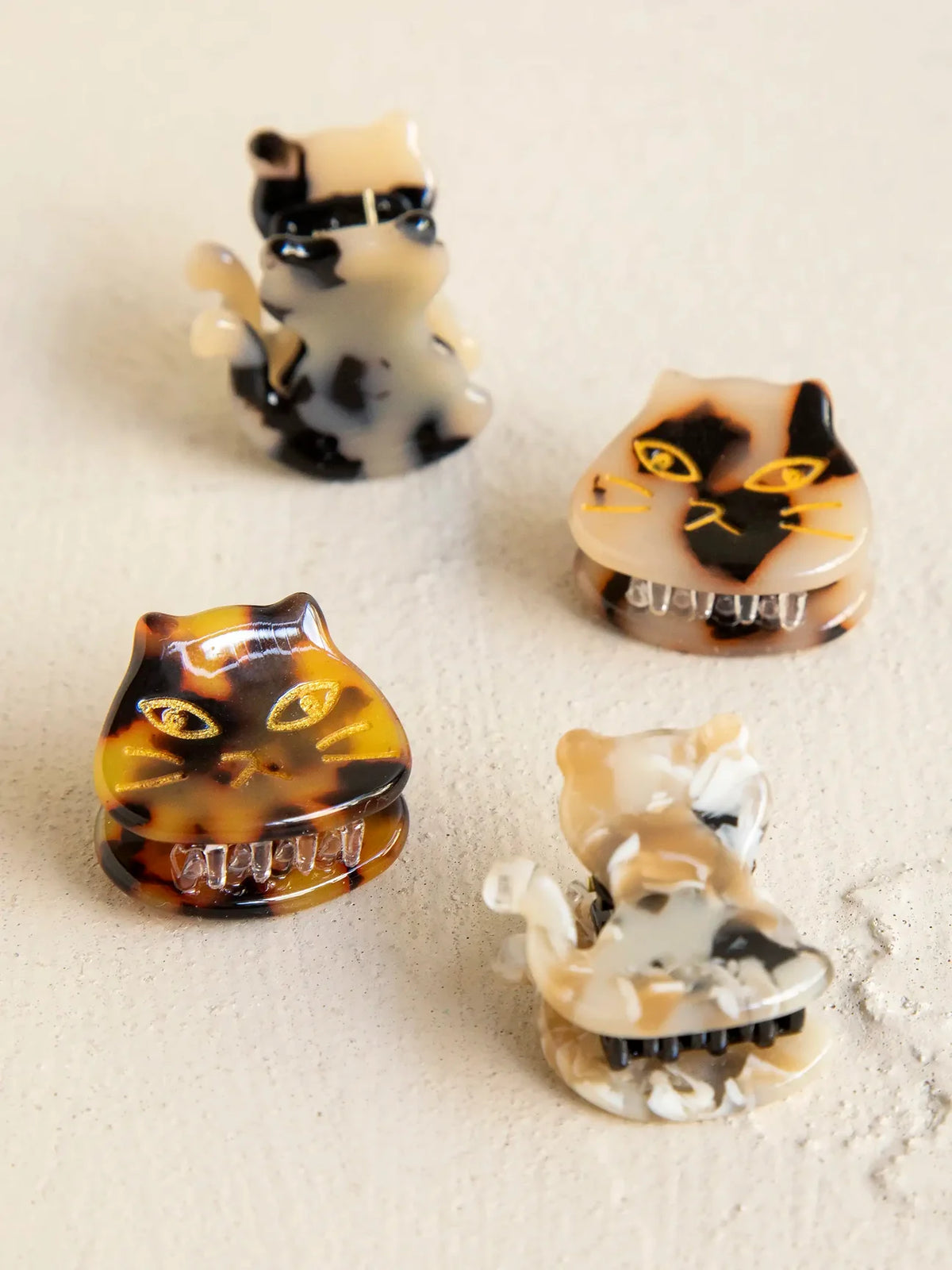 Mini Kitty Cat Hair Clips