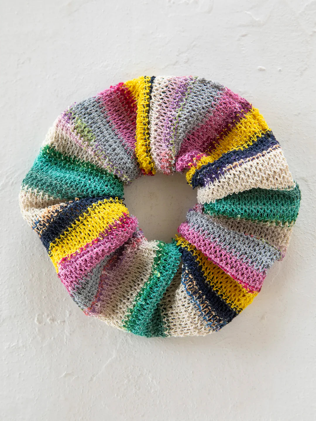 Rainbow Crochet Scrunchie