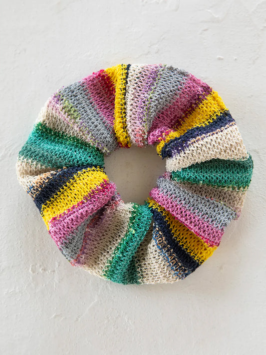 Rainbow Crochet Scrunchie