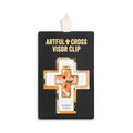 Artful Cross Visor Clip - Courageous & Strong
