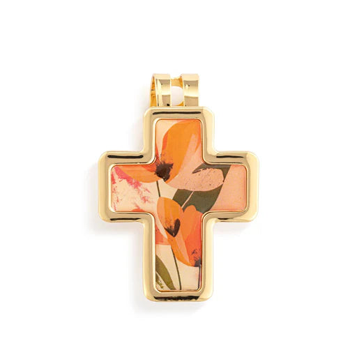 Artful Cross Visor Clip - Courageous & Strong