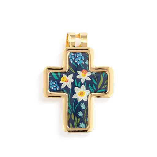 Artful Cross Visor Clip - Blessed