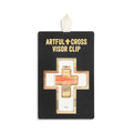 Artful Cross Visor Clip - Love