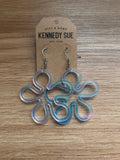 Iridescent Acrylic Flower Earrings
