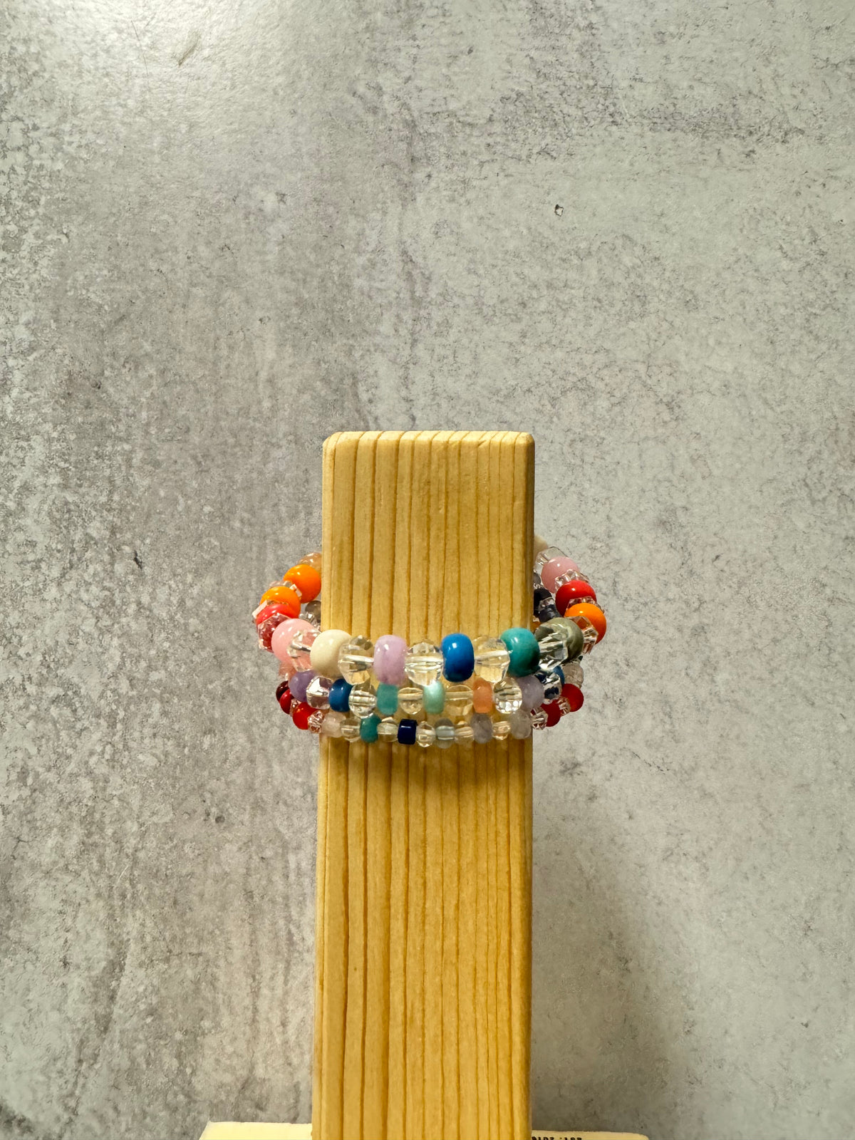 Rainbow Beaded Stretch Bracelets
