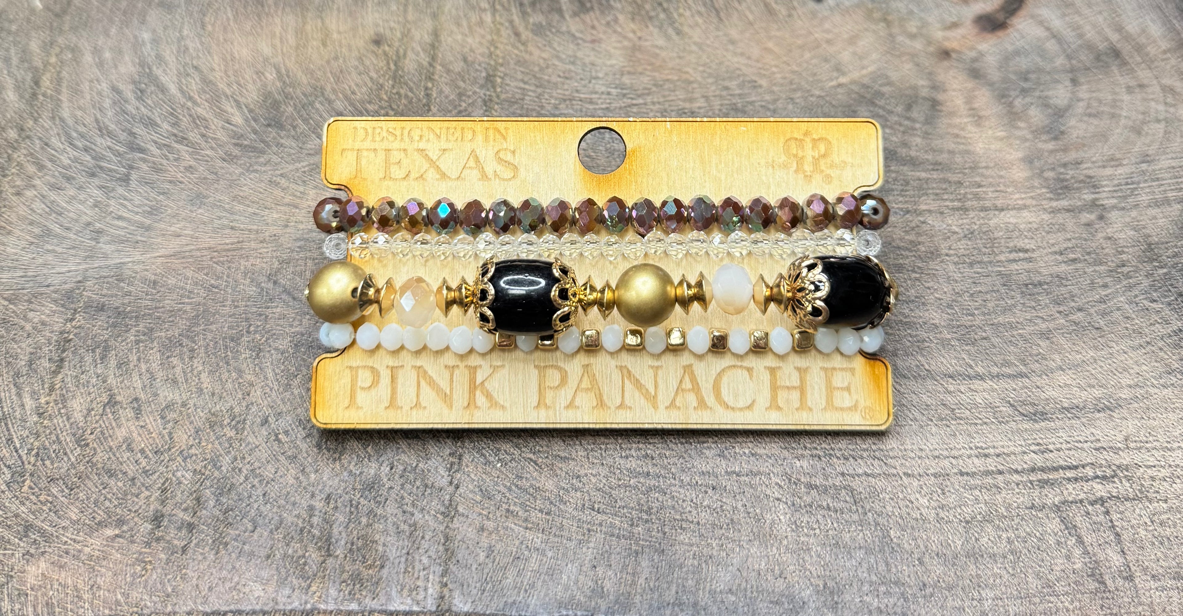 Beaded Pink Panache Bracelet Sets